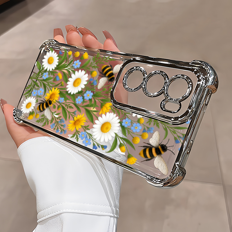 Capa com padrão floral de abel - Oppo Reno 12 avaliação e preço